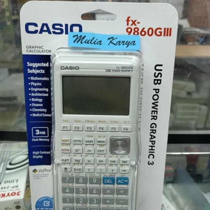 

TERMURAH - Casio Fx 9860 GIII SD Kalkulator Grafik Graphic