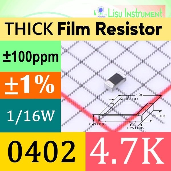4.7K 0402 Thick Film Resistors SMD Chip Resistor