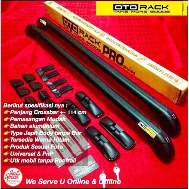 Crossbar Otorack Pro Model Jepit Body Daihatsu Sigra Gratis Ongkir