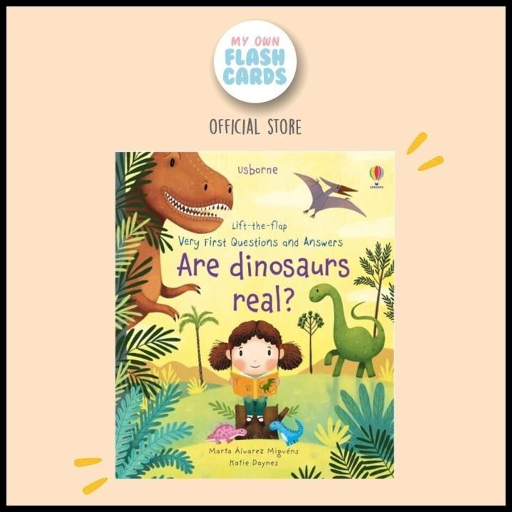 

Are Dinosaurs Real Usborne Lift-The-Flap Imported Children Book Kids