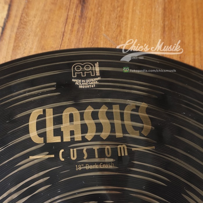 Ban Cymbal Meinl Classic Custom 18" Dark Crash