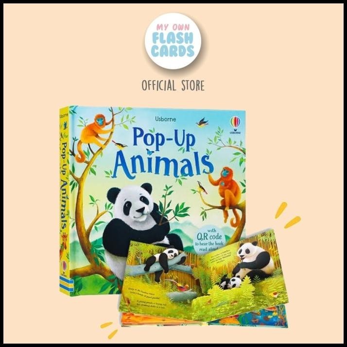 

Usborne Pop Up Animals Book Pop-Up Buku Import Anak Edukasi Hewan