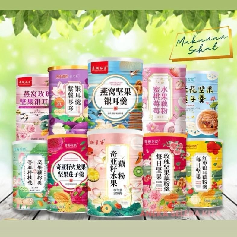

[Halal] Oufen Lotus Root Powder Bubuk Akar Teratai Makanan Sereal Sehat / Bubuk Akar Teratai