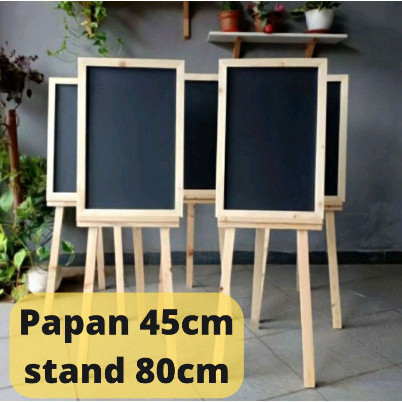 

Sale Blackboard Papan Tulis Kapur + Stand / Papan Tulis Cafe / Dekor Weddin