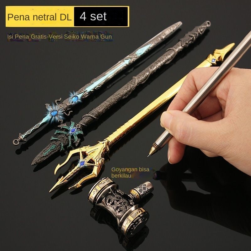 

Pena Gel Model Pedang Malaikat Pena Gel Logam