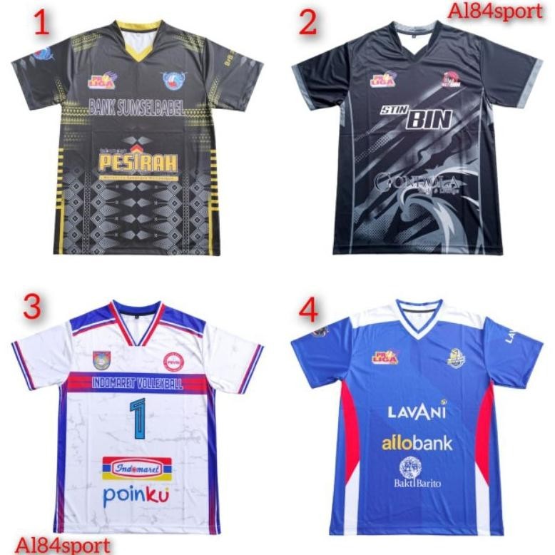 Beli 2 Murah Jersey Indomaret/Lavani/Bank Sumsel Babel Terlaris Kaos Pria Full Printing,Voli Volly K