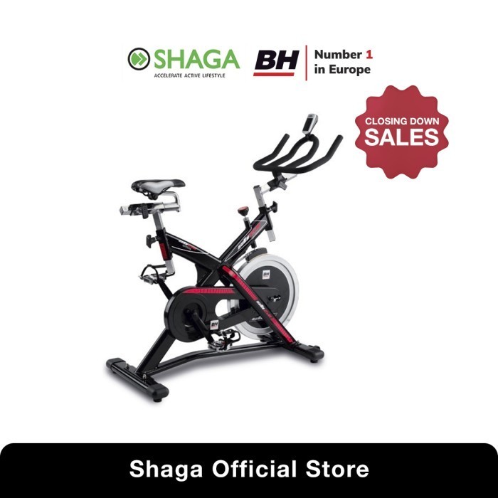 Shaga - BH - Spin Bike SB2.6 Grey - Sepeda Statis