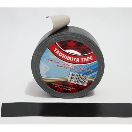 

Cloth Tape/Lakban Kain Warna Hitam Tachita Berkualitas 2 Inch 40 M