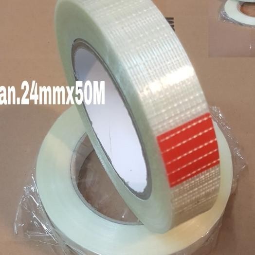 

Lakban Serat Filament Tape Lakban Serat Ukuran 24Mmx50Mtr Isolasi