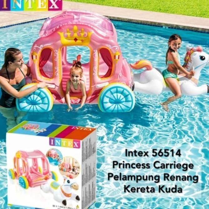 Pelampung Renang Anak Intex 56514 Princess Carriage / Ban Renang Jumbo