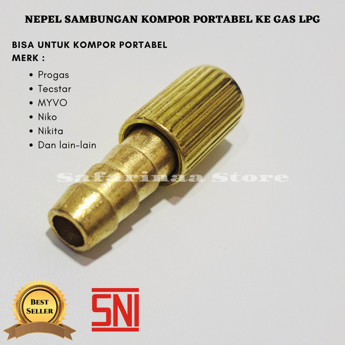 :>:>:>:>] NEPEL SAMBUNGAN ORIGINAL KOMPOR PORTABEL KE TABUNG GAS LPG FREE PACKIN