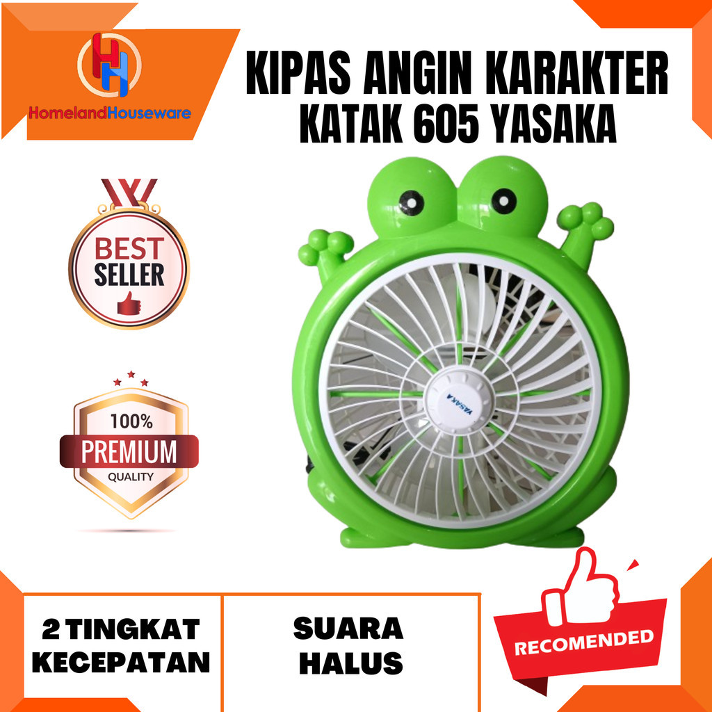 KIPAS ANGIN KARAKTER KATAK 605 YASAKA/KIPAS ANGIN MEJA KARAKTER KATAK/JUAL KIPAS ANGIN KARAKTER MURA
