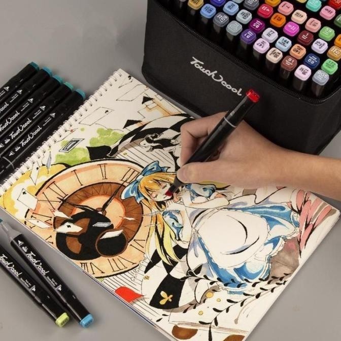 

! TOUCH ART MARKER SET 48 - SPIDOL WARNA ANAK MENGGAMBAR SKETSA DUA