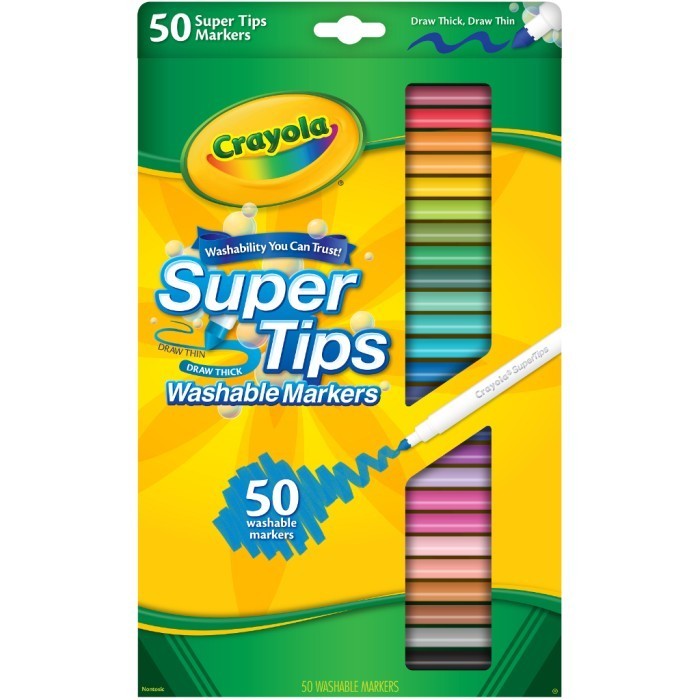 

CRAYOLA 50 Colors Supertips Washable Marker