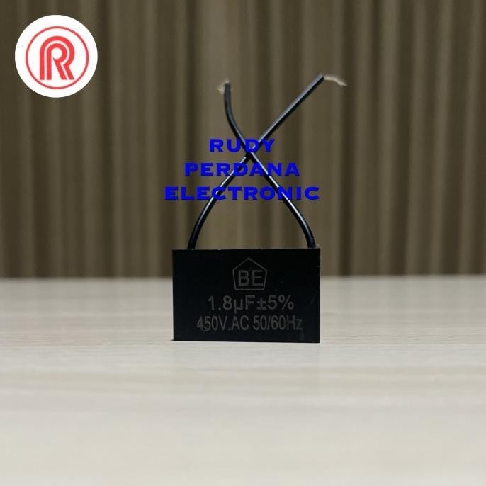 Produk Unggulan] KAPASITOR KOTAK KIPAS ANGIN POMPA AIR 1.8UF 450V 1.8 UF 450 VOLT CBB61
