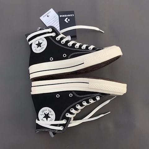 Sepatu Converse All Star 70S High Black White Guaranted Original