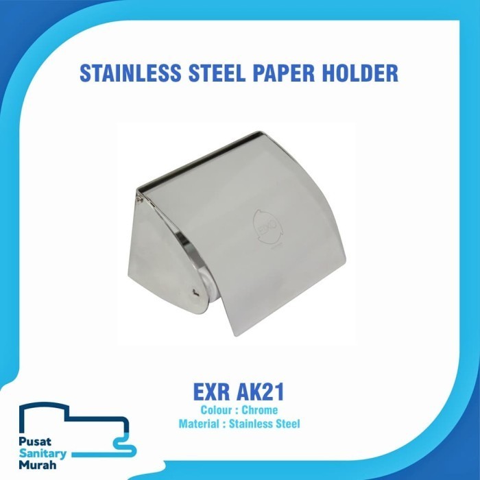 EIXO TISSUE HOLDER STAINLESS STEEL EXR AK21 / AK22 / AK23 TEMPAT TISU