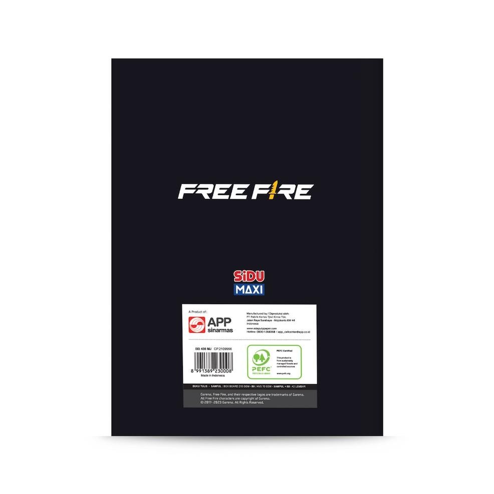 

SiDU Maxi Buku Tulis Free Fire 42 Lembar - 5 buku TERMURAH