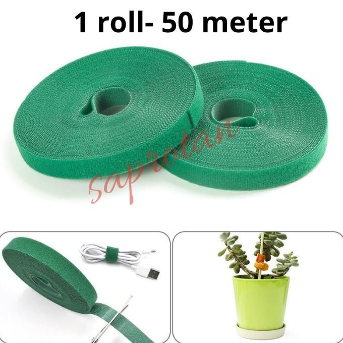 

Kabel Strap Serba Guna velco Velcro tanaman roll besar hijau