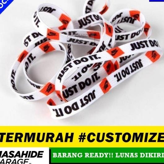 Just Do It Laces Lited Edition - Shoelaces Tali Sepatu - White