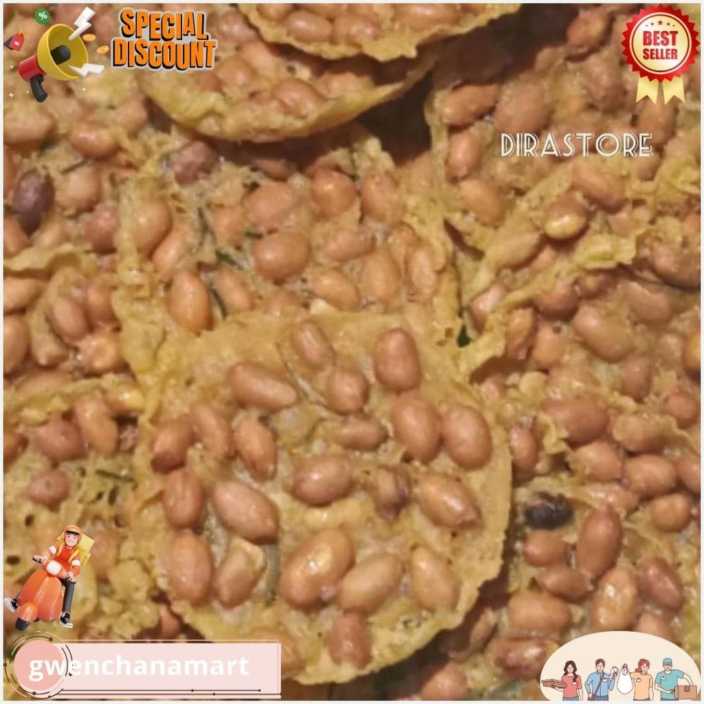 

Rempeyek Kacang Tanah Gurih Renyah 1Kg Bisa Cod