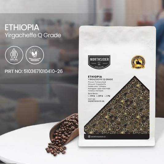 

Northsider Kopi Arabika Ethiopia Yirgacheffe Q Grade Fully-Washed 200G