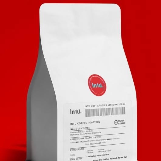 

Intu Kopi Arabika Lintong Sumatra Coffee Bean 200 Gram - Biji Kopi