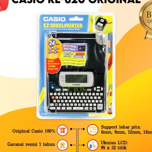 Casio Label Printer Kl 820 Label Maker Mesin Labeling Printer