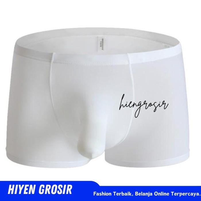 MEN BOXER BELALAI PRIA CELANA DALAM BELALAI PRIA WHITE    HIYEN GROSIR MENCENGANGKAN 