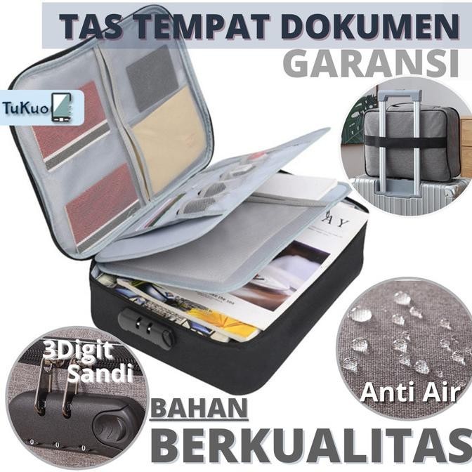 Tas Dokumen Koper Dokumen Box Travel Bag Dengan 3 Digit Password
