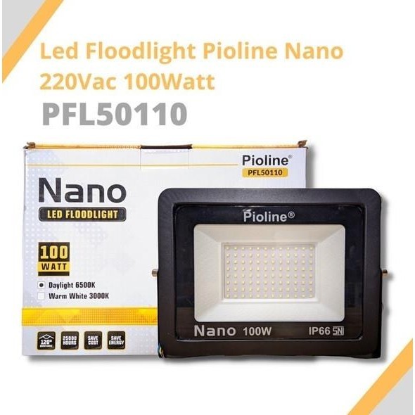 NEW Lampu Sorot Nano Kap LED Floodlight 100 200 300 watt Pioline Pilihan