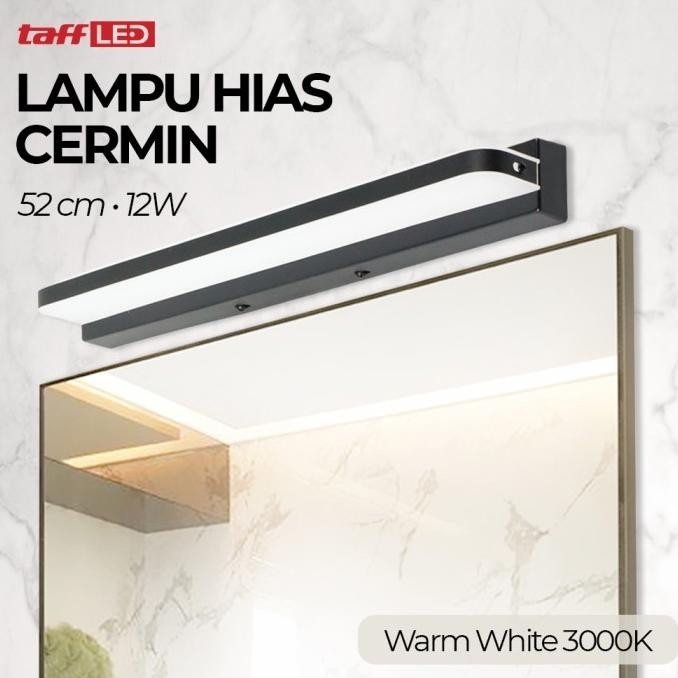 BEBAS ONGKIR - TaffLED Lampu Cermin 52 cm Mirror Lighting Multifungsi LED 240V 12 W