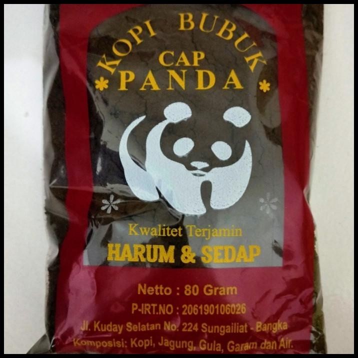 

TERBARU KOPI BUBUK CAP PANDA ASLI BANGKA ISI 80 GRAM