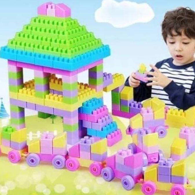 Terbaru Mainan Lego Mr Block Besar 406 Pcs Edukasi - Brick Anak