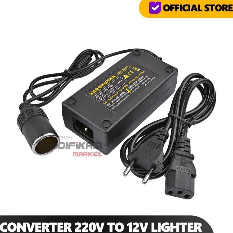SGH - ADAPTOR AC TO DC 12 VOLT LIGHTER SOCKET CONVERTER 220 VOLT KE 12 VOLT TERLARIS
