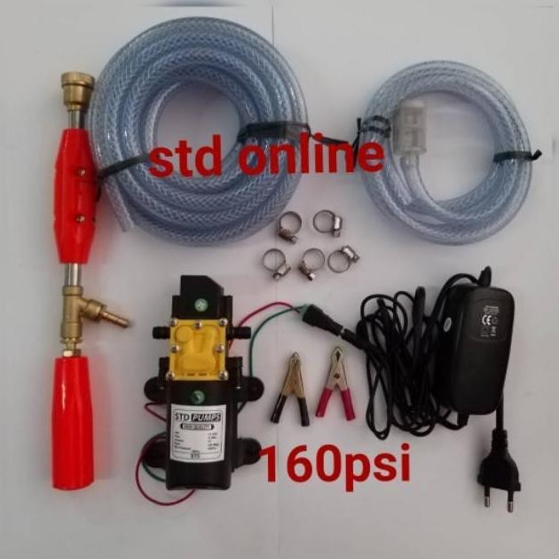 SGH - 100watt 160psi adaptor 7A  doorsmeer alat cuci motor mobil tekanan tinggi steam dc  alat cuci 