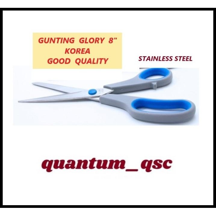 

TERBARU GUNTING GLORY 8 INCH GOOD QUALITY KOREA STAINLESS STEEL 5018 !!