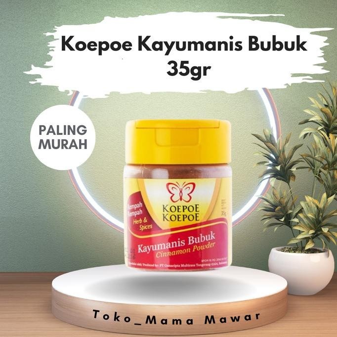 

Terlaris Paling Murah Koepoe Kayumanis Bubuk / Kayu Manis 35Gr Ready Stok
