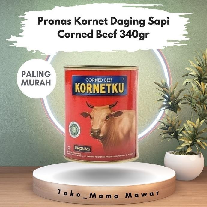 

Terlaris Paling Murah Pronas Kornet Kornetku Corned Beef 340Gr Kornet Daging Sapi Ready Stok