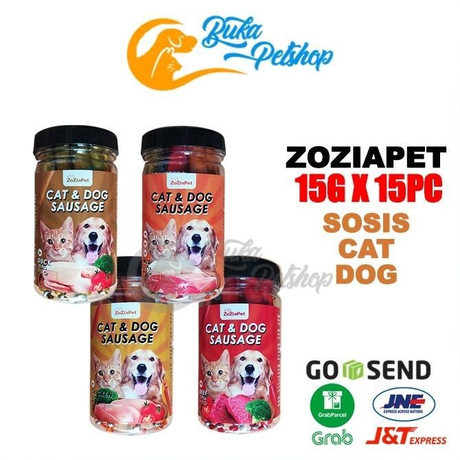 

NEW PRODUK SOSIS KUCING SOSIS ANJING ZOZIAPET SAUSAGE 15GR X 15PC !!!!!