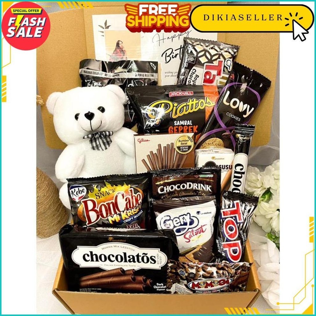 

Snack Box Kado Ulang Tahun / Hampers Snack Murah / Buket Snack / Buket Jajan / Kado Ulang Tahun / Hadiah Ulang Tahun / Hadiah Valentine / Kado Valentine / Kado Anniversary / Hadiah Anniversary / Hadiah Birthday / Hampers Cewek Terlaris