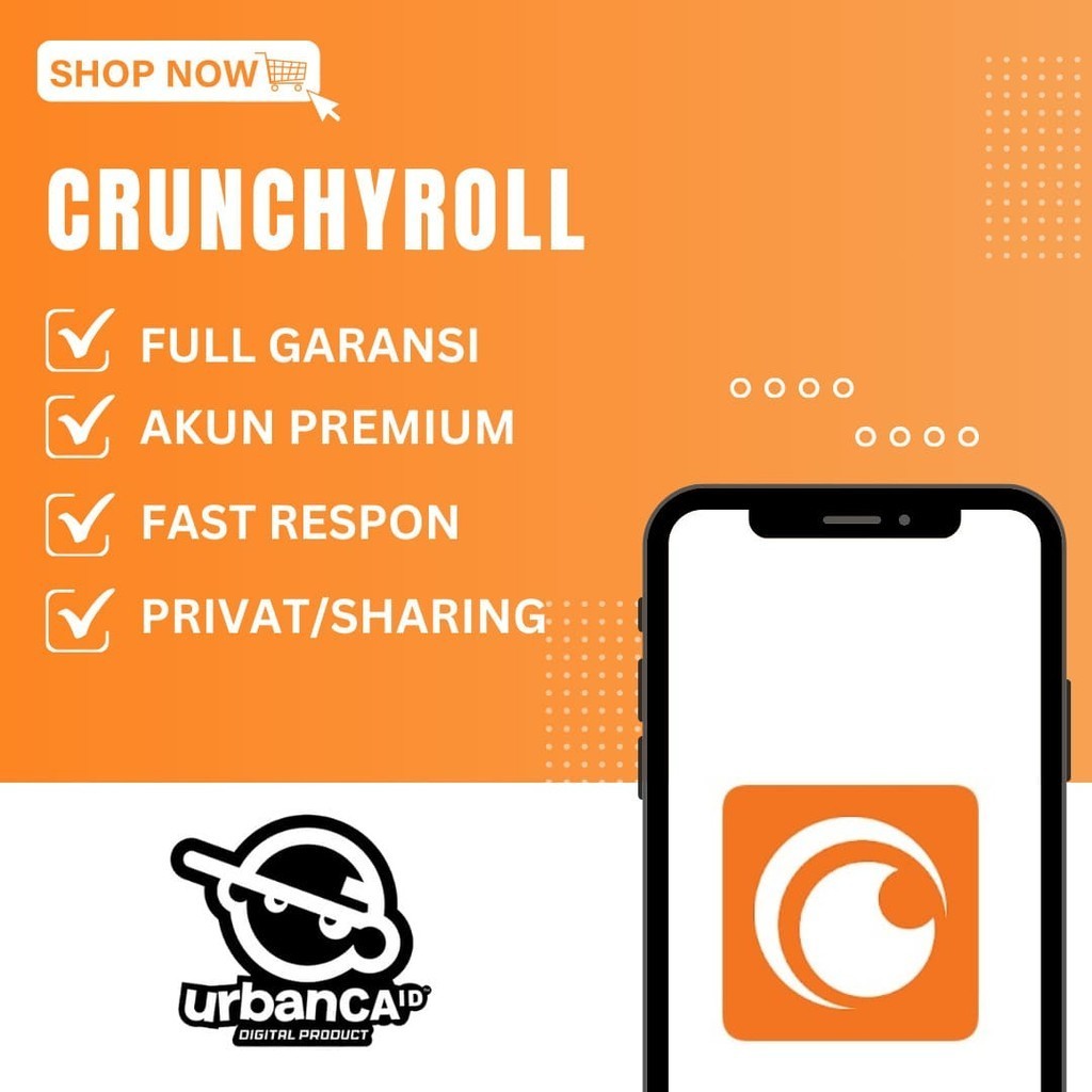 Crunchyroll Mega Fan Premium 1 Tahun Bergaransi