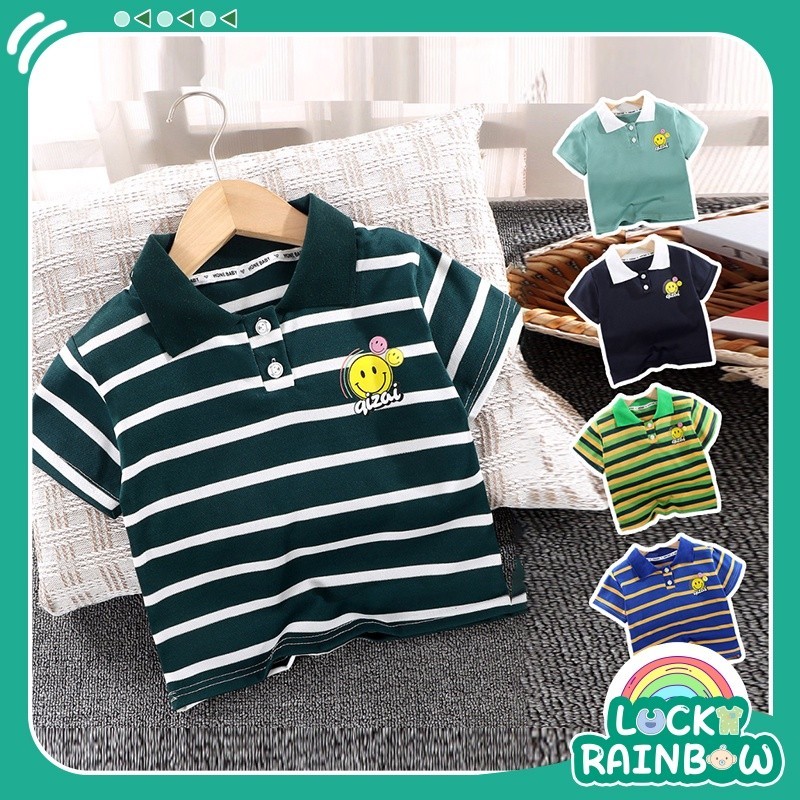 Baju Polo Anak kemeja anak laki laki 1 tahun import baju kerah anak laki laki kemeja bayi laki laki