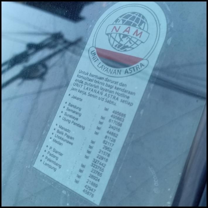 

TERMURAH STICKER UNIT LAYANAN ASTRA