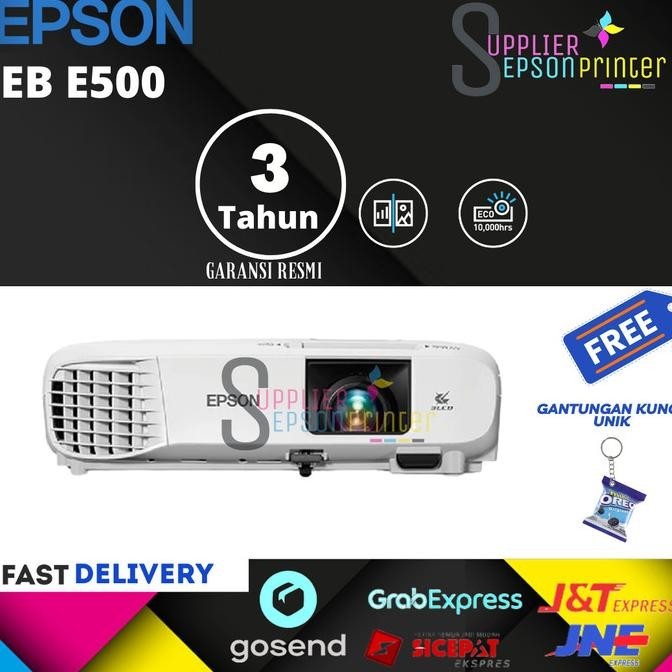 Proyektor Epson Eb E500 / Epson Eb E500 (Pengganti Eb S400)