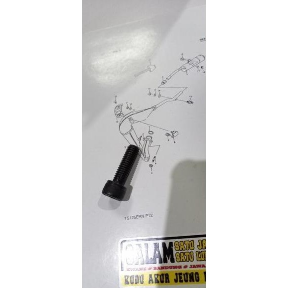 baut knalpot Ts125 baut knalpot Suzuki TS125 baut knalpot Ts 125