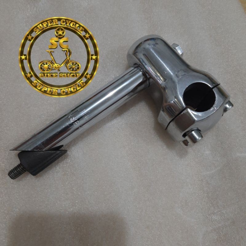 Berjaya Bike - Stem SEPEDA BMX FEDERAL STANG 22.2 mm  insert 21,1 mm CHROME