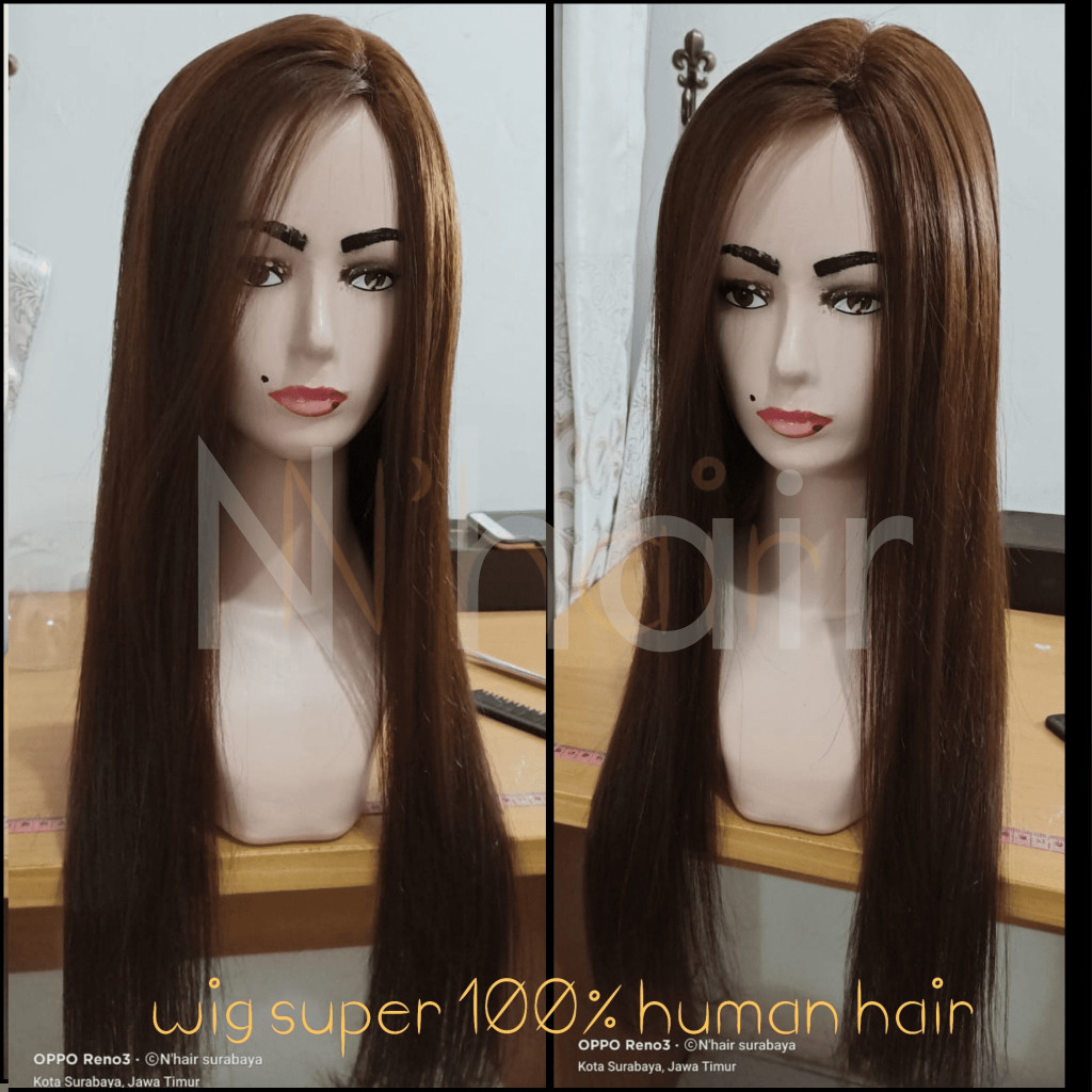 Wig Super Rambut Asli / 100% Human Hair 100% RAMBUT ASLI