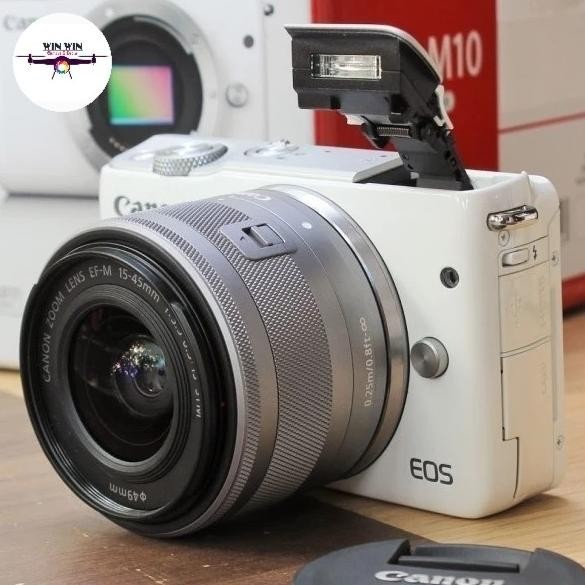 Camera Kamera Camera Canon Mirrorless Eos M10 Lensa Kit 15-45 Stm Original