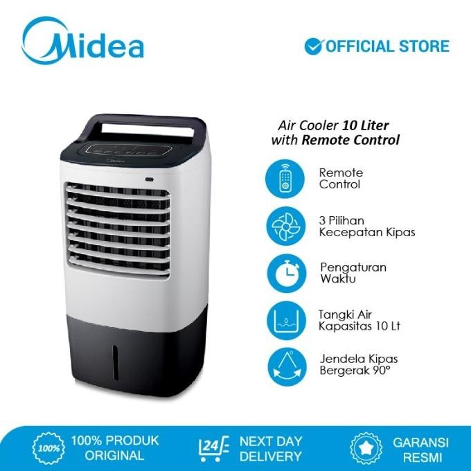 

Midea Air Cooler 10 Liter AC120-16F - Remote Control - Timer 7 jam HC